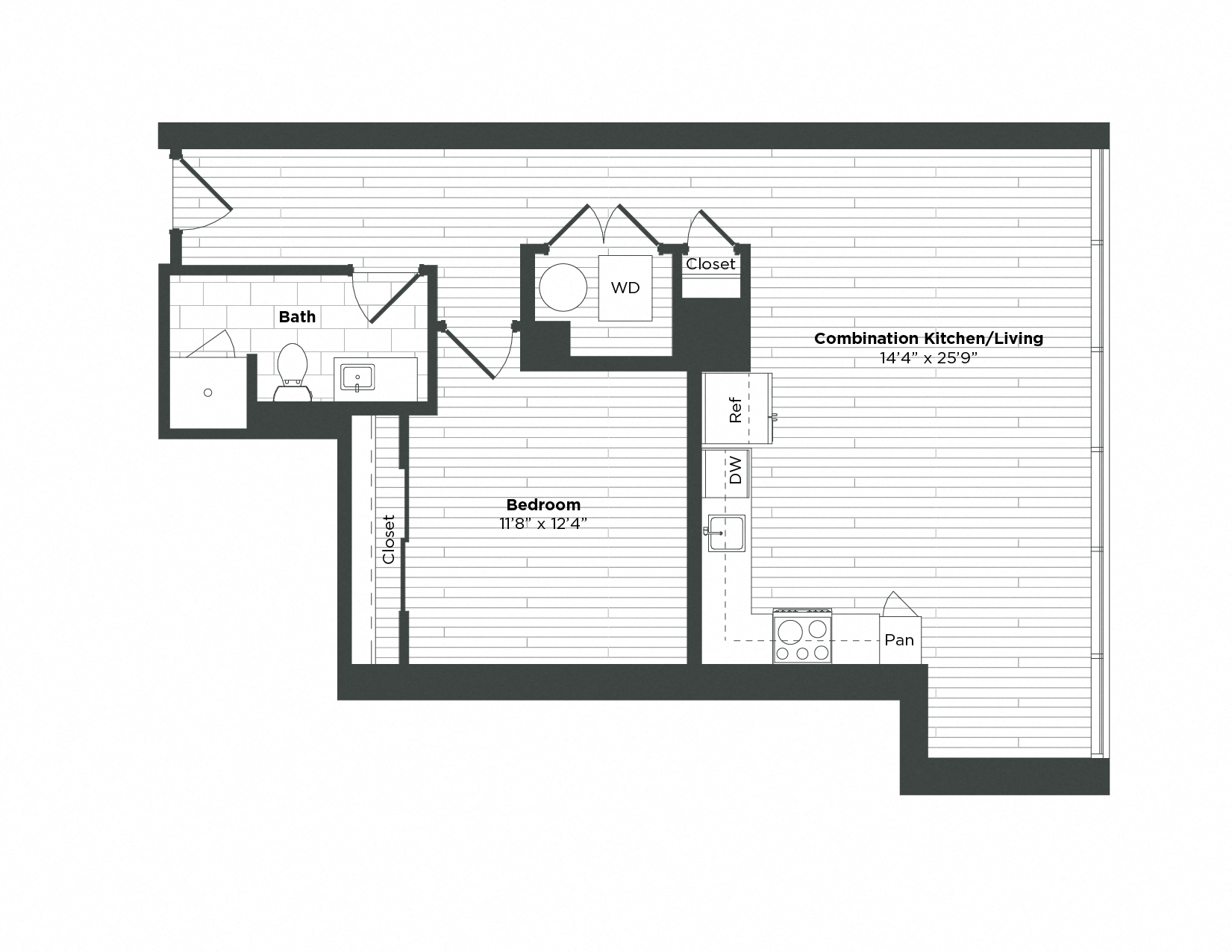 Apartment 1807 floorplan